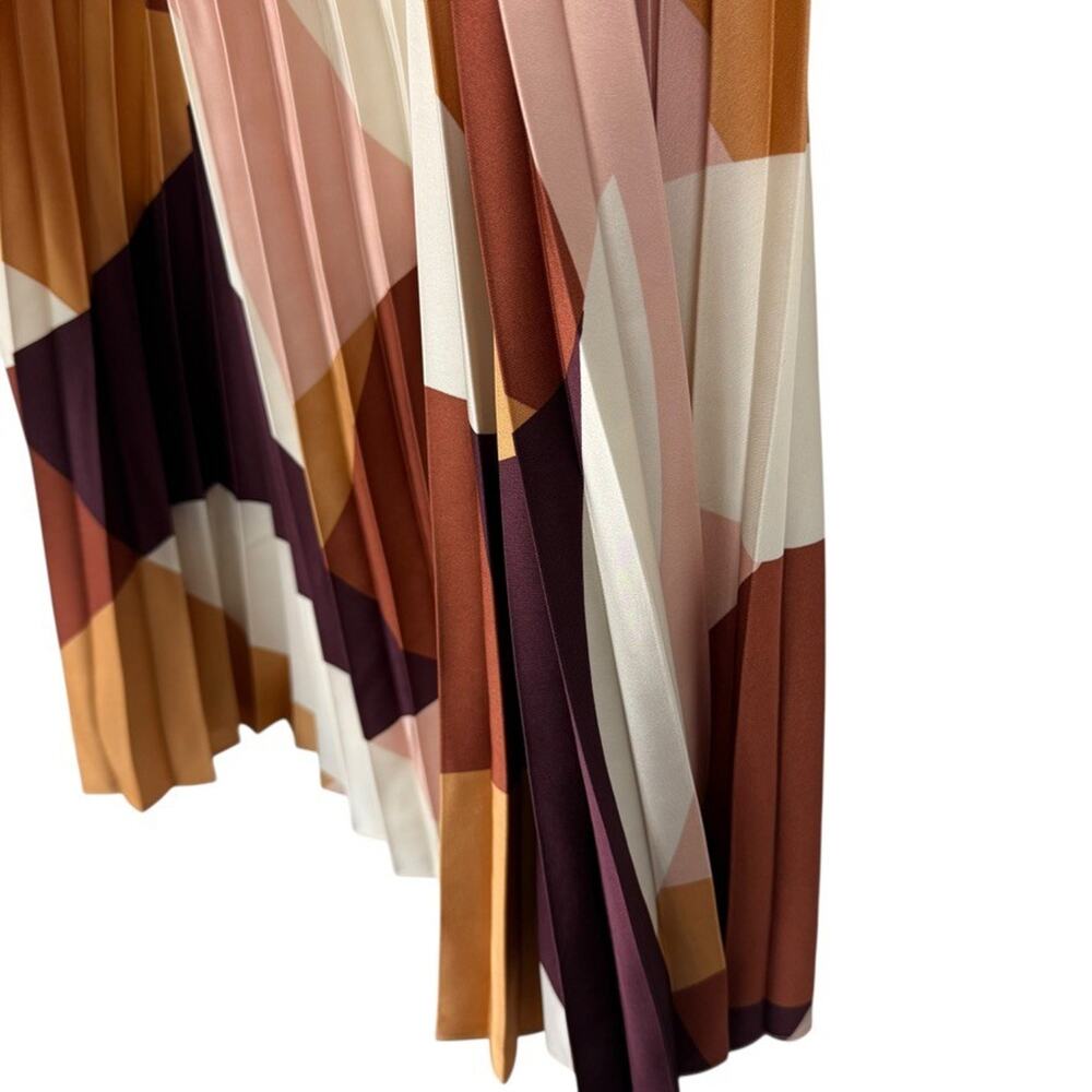 Worthington Satin Pleated Elastic Waist Pull On Skirt Maxi Log Womens sz XL - Picture 8 of 16